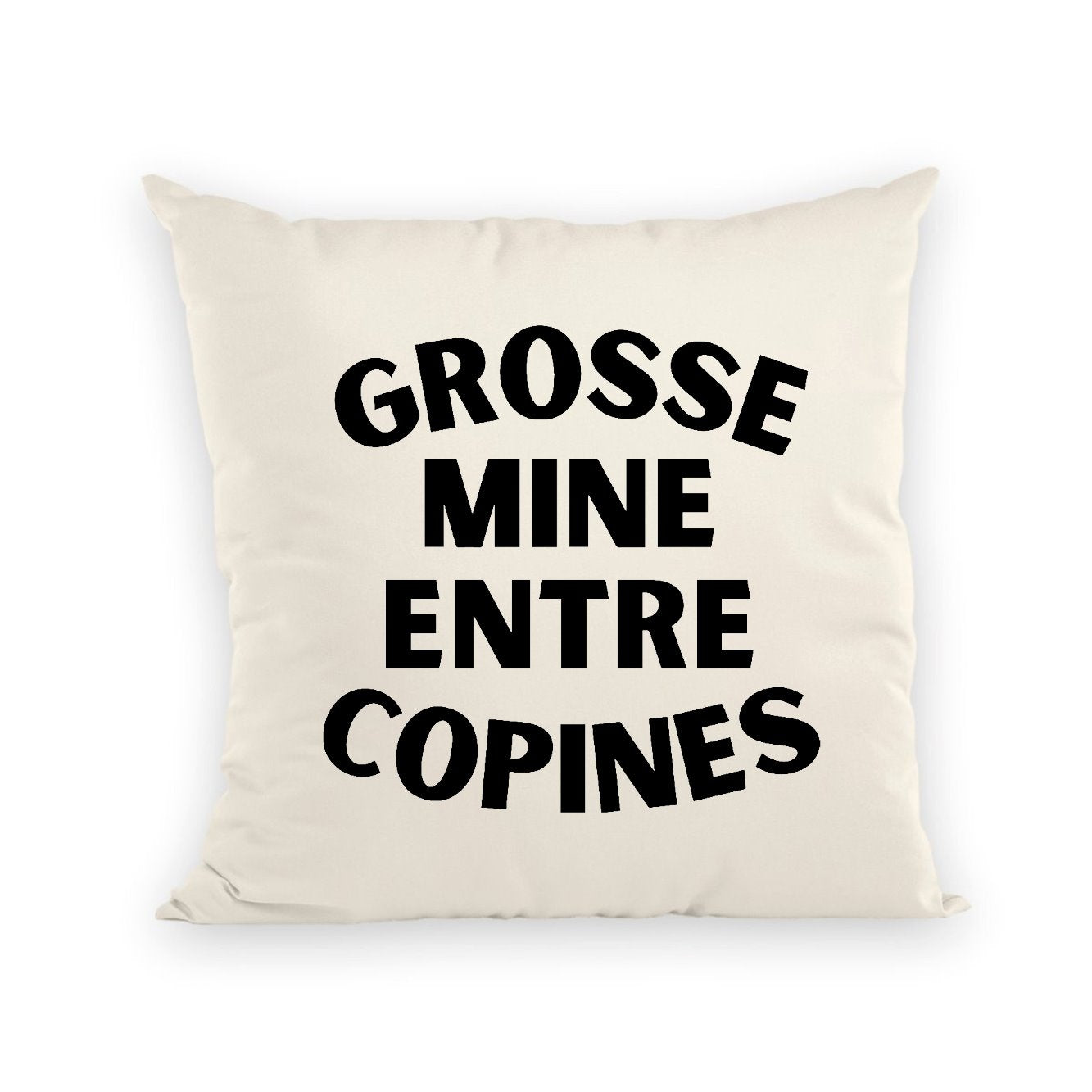 Coussin Grosse mine entre copines
