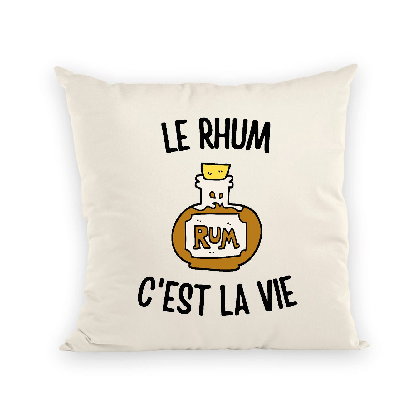 Coussin Le rhum c'est la vie