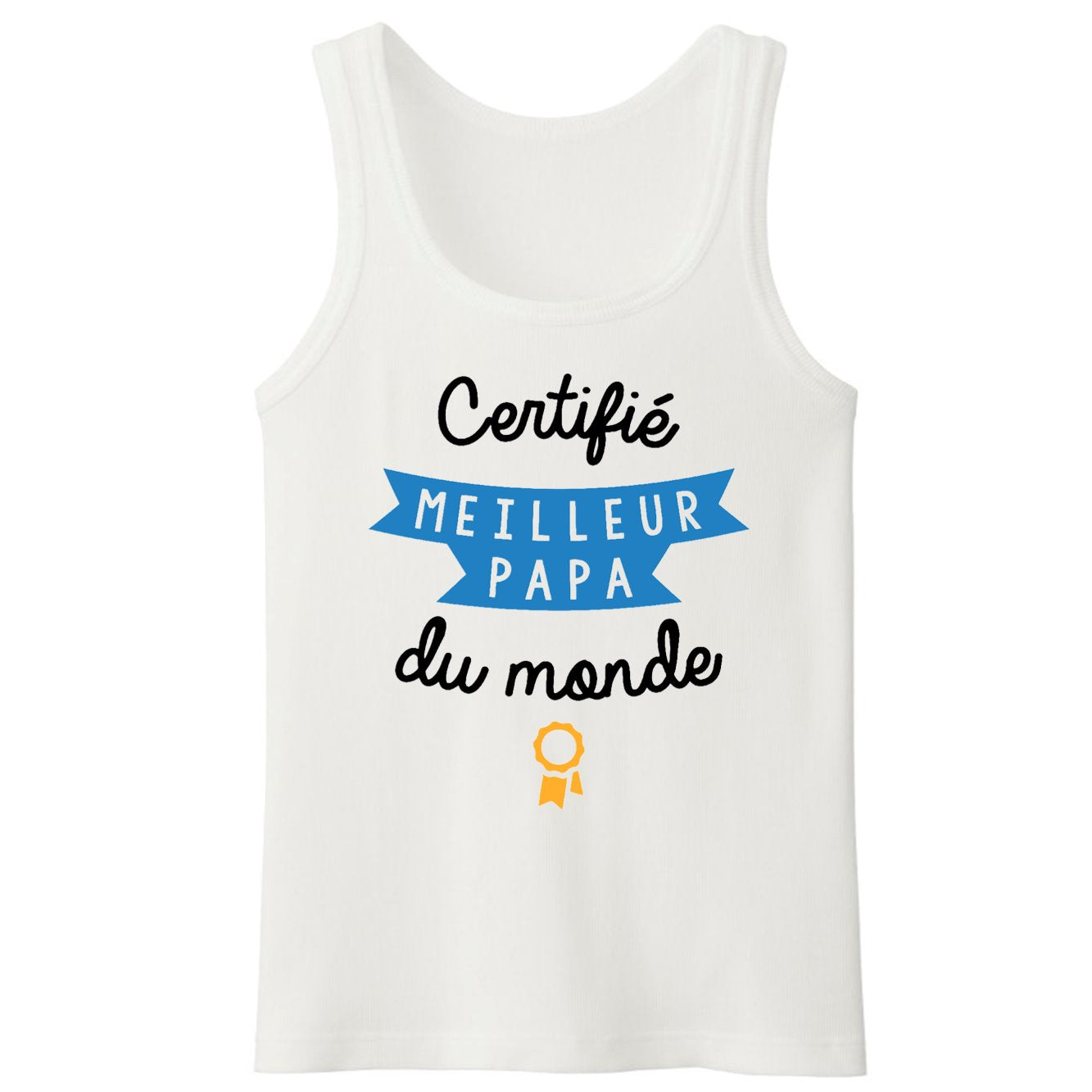 Débardeur Homme Certifié meilleur papa du monde
