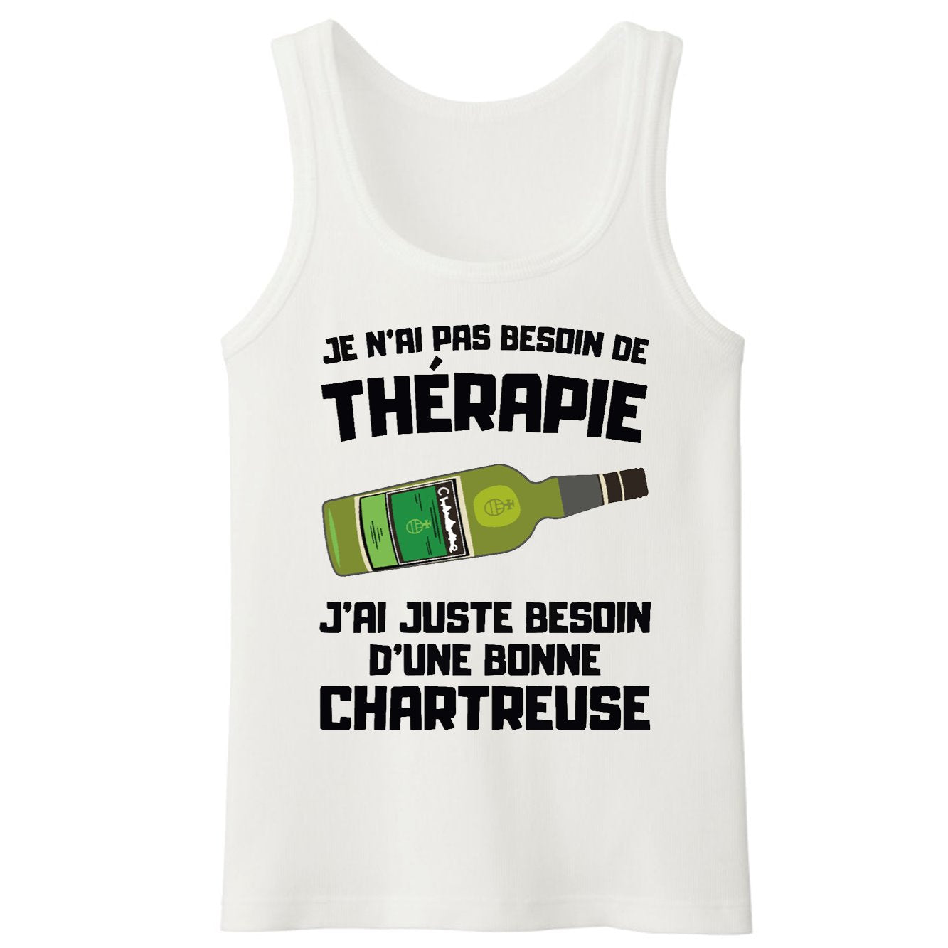 Débardeur Homme Je n'ai pas besoin de thérapie juste d'une chartreuse