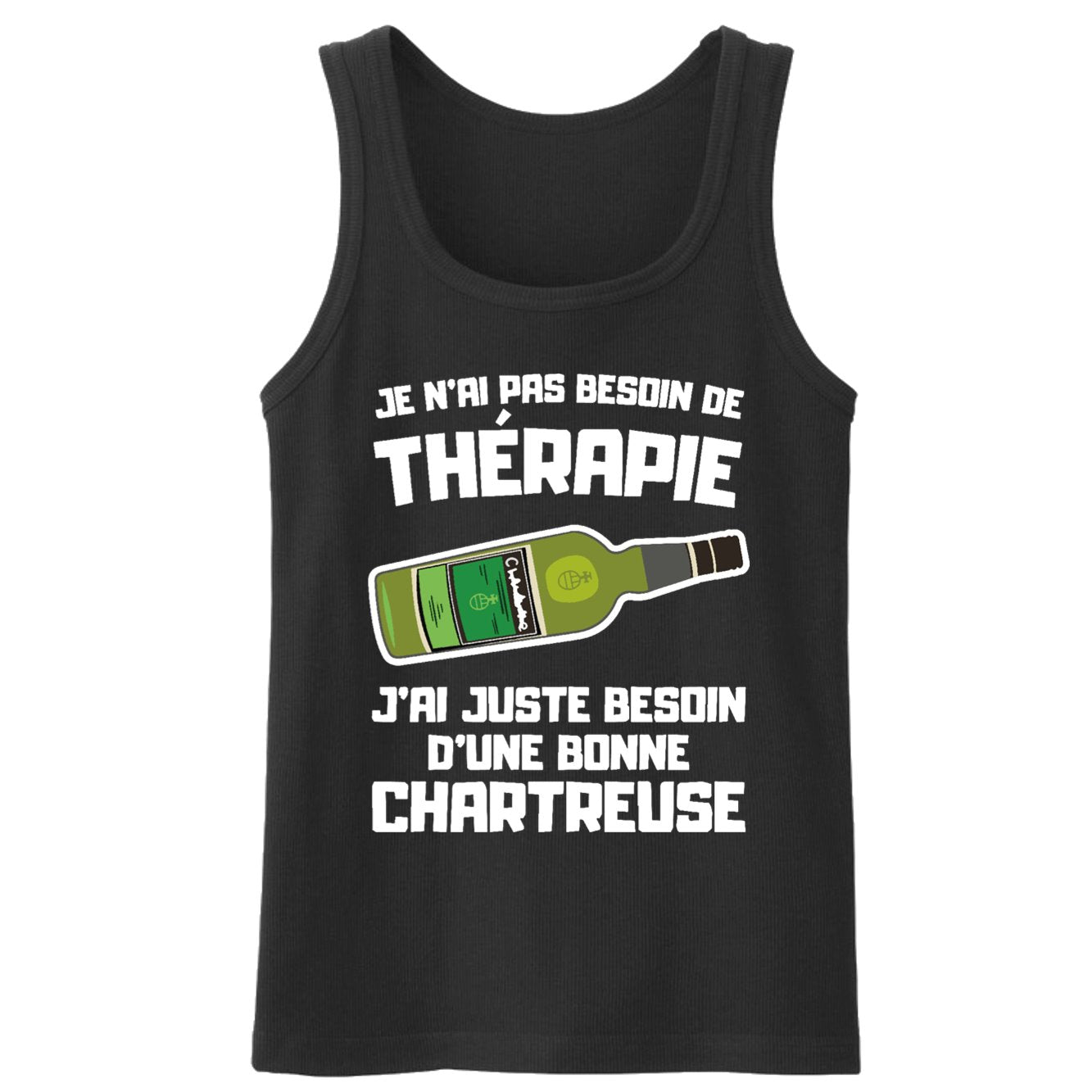 Débardeur Homme Je n'ai pas besoin de thérapie juste d'une chartreuse