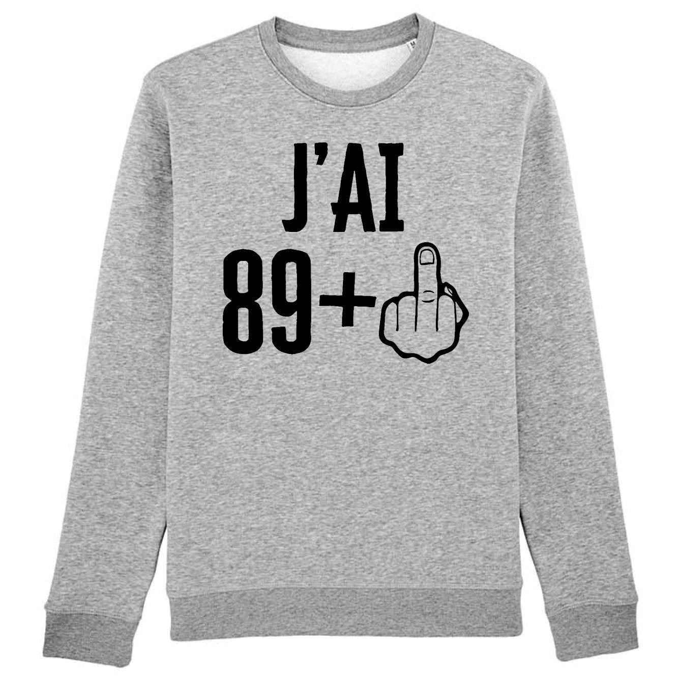 Sweat Adulte J'ai 90 ans 89 + 1
