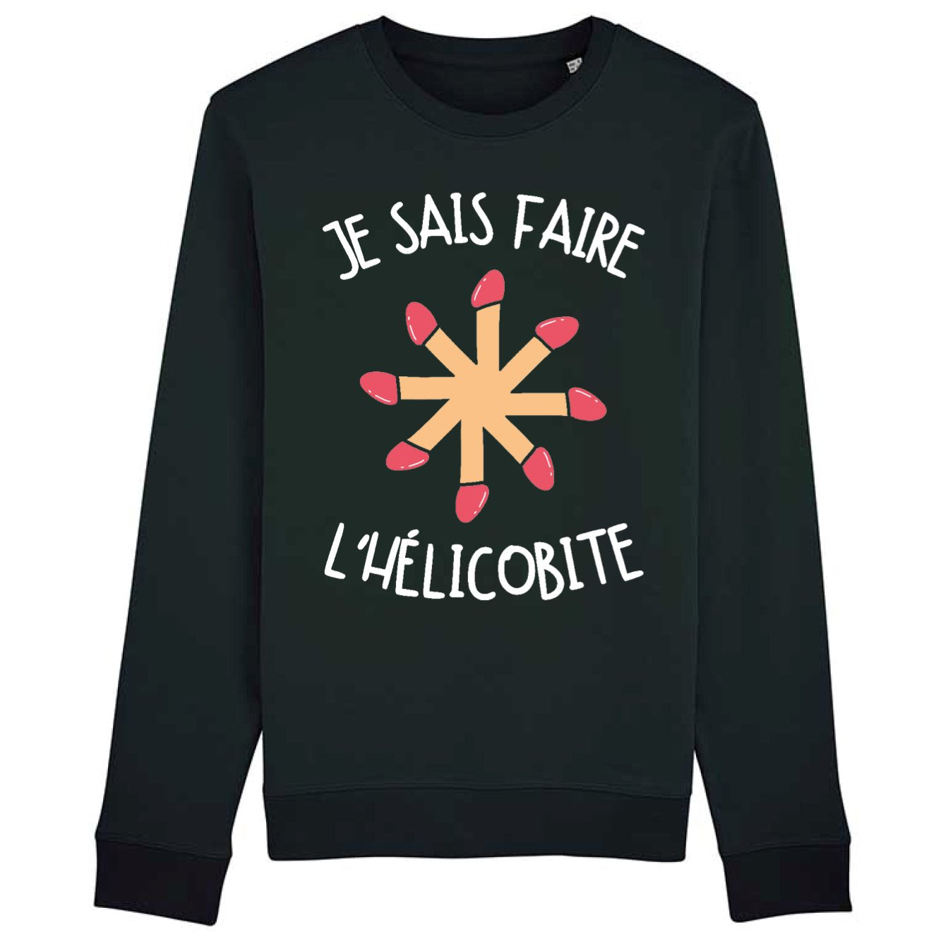 Sweat Adulte Je sais faire l'hélicobite