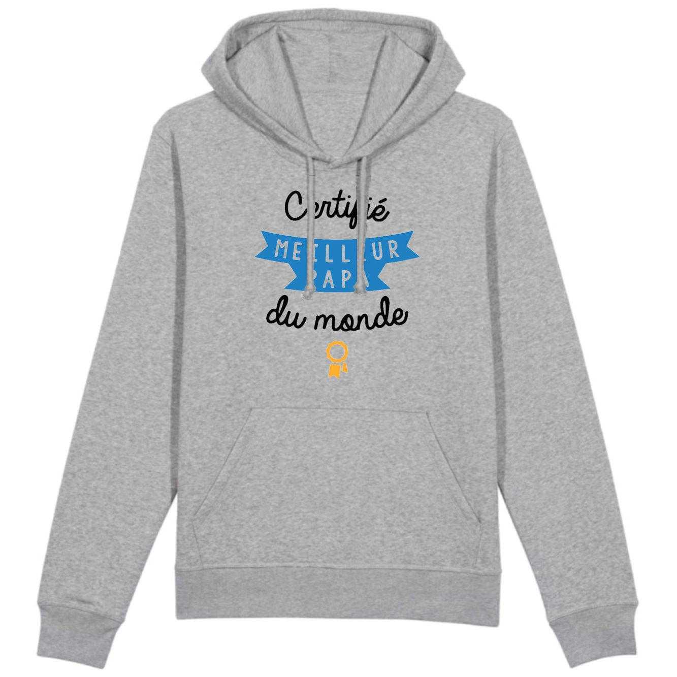 Sweat Capuche Adulte Certifié meilleur papa du monde