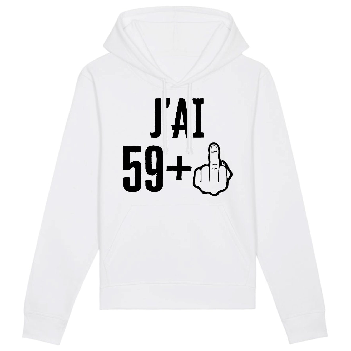 Sweat Capuche Adulte J'ai 60 ans 59 + 1