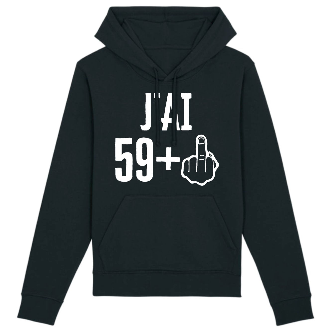Sweat Capuche Adulte J'ai 60 ans 59 + 1