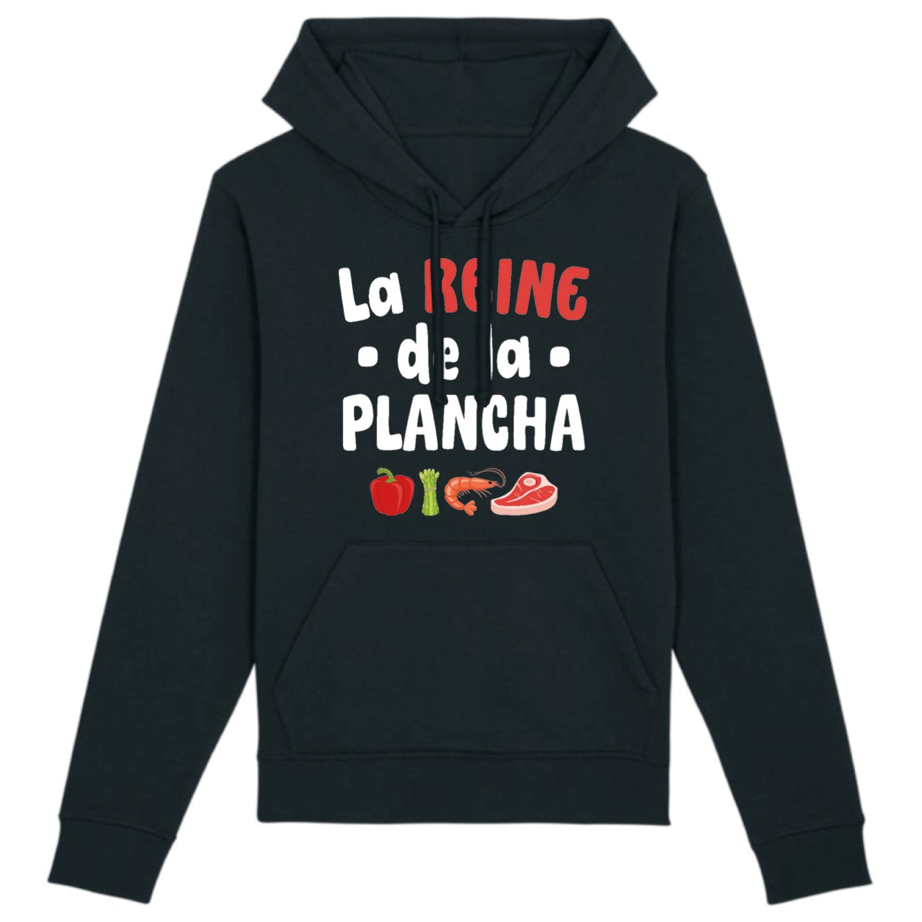 Sweat Capuche Adulte La reine de la plancha