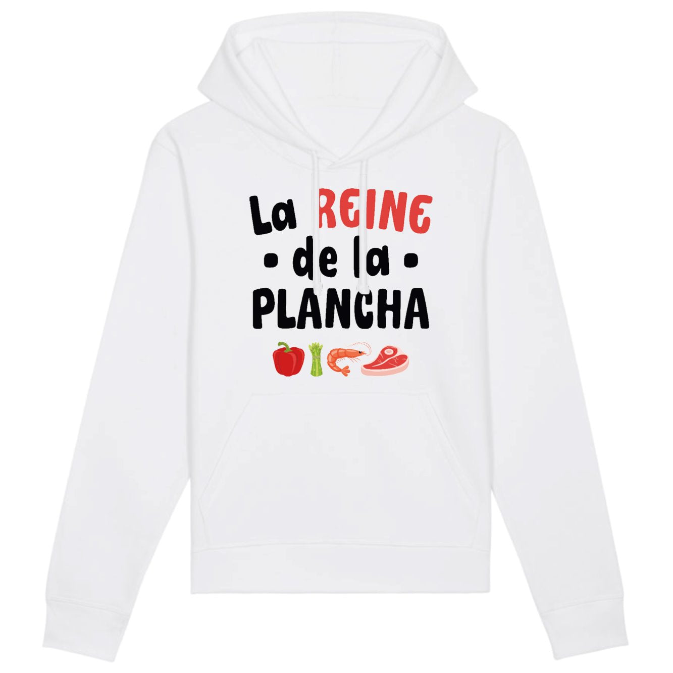 Sweat Capuche Adulte La reine de la plancha