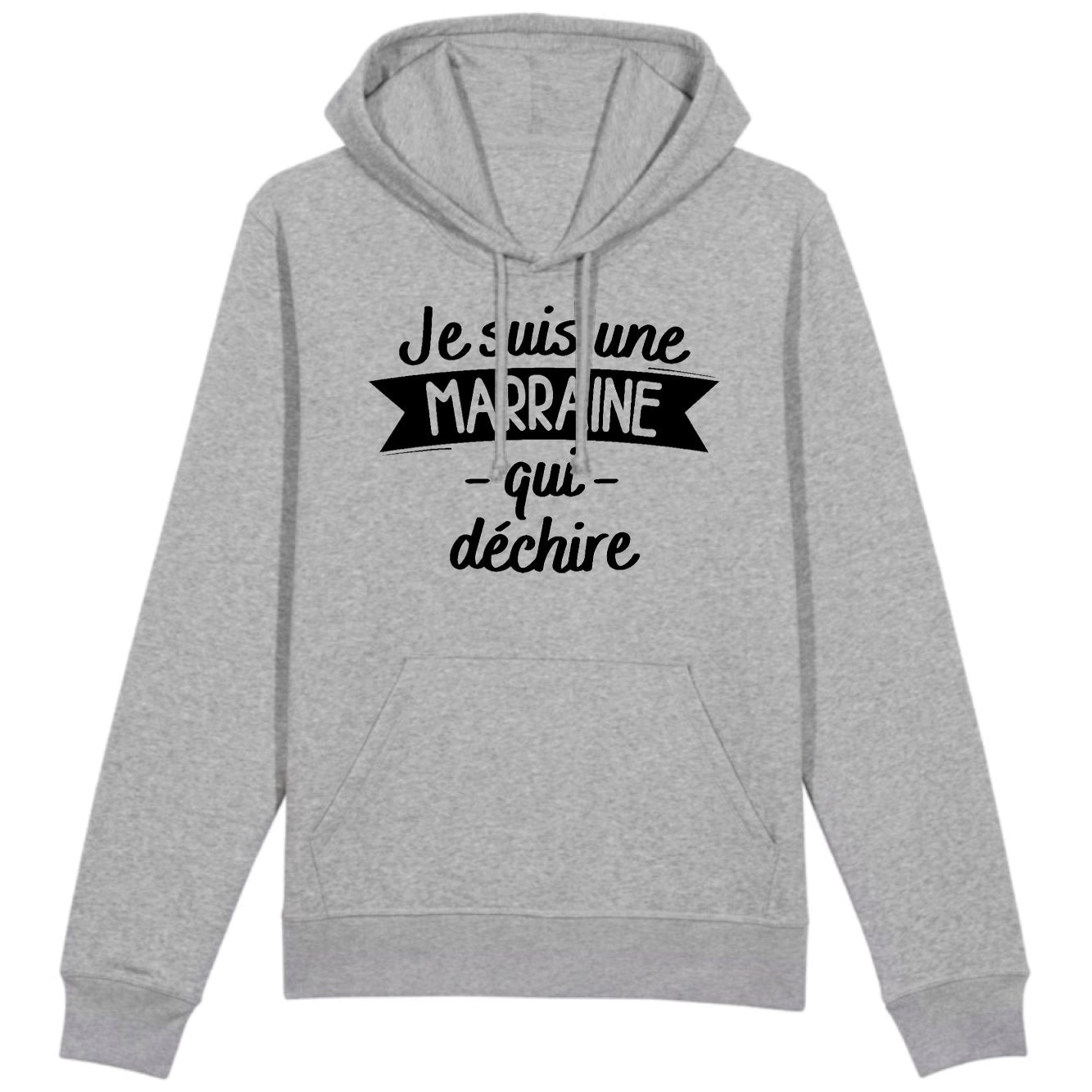 Sweat Capuche Adulte Marraine qui déchire