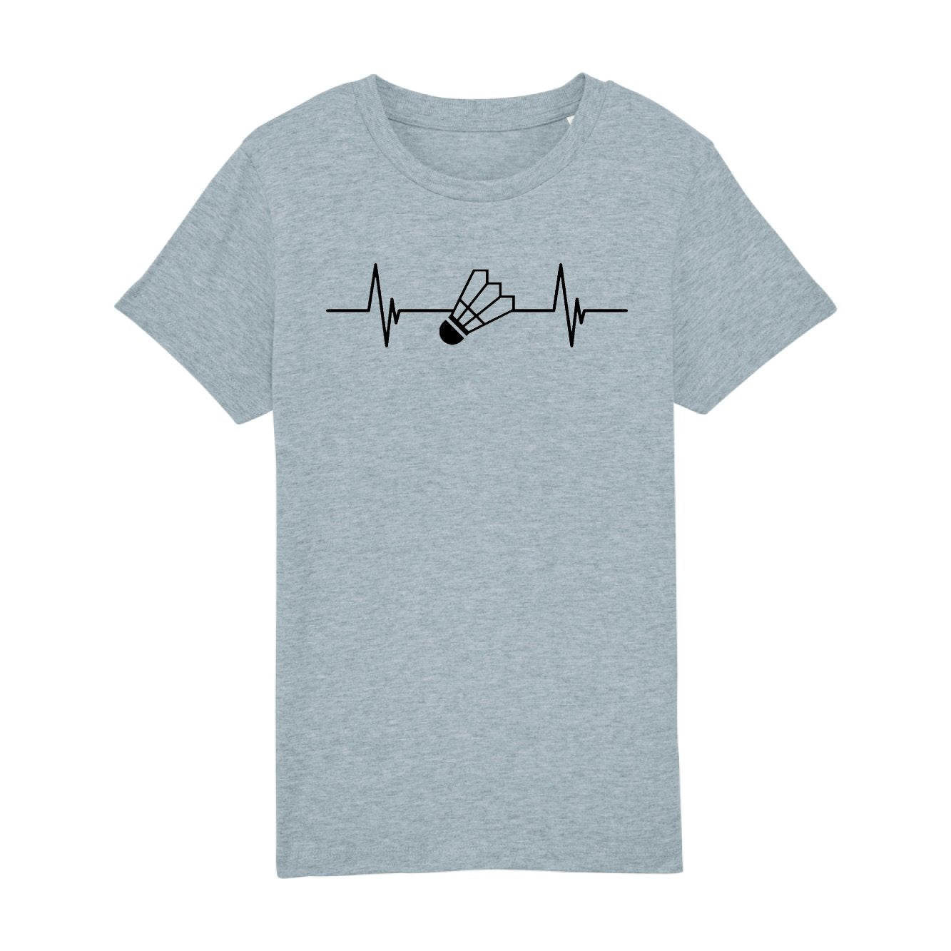 T-Shirt Enfant Rythme cardiaque badminton