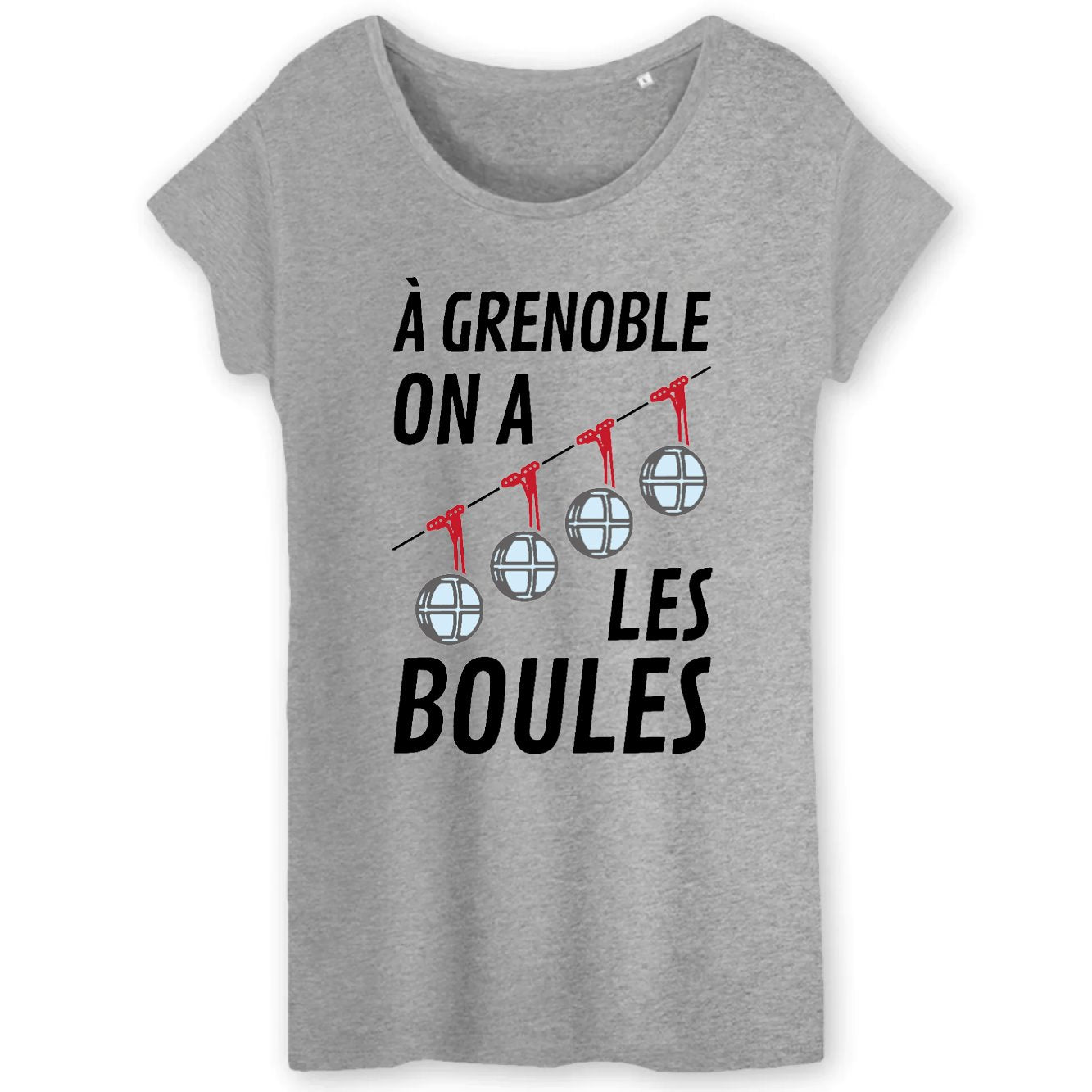T-Shirt Femme À Grenoble on a les boules