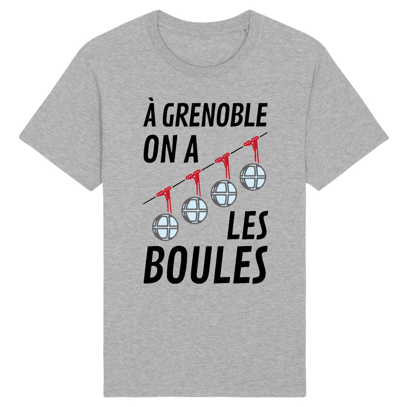 T-Shirt Homme À Grenoble on a les boules