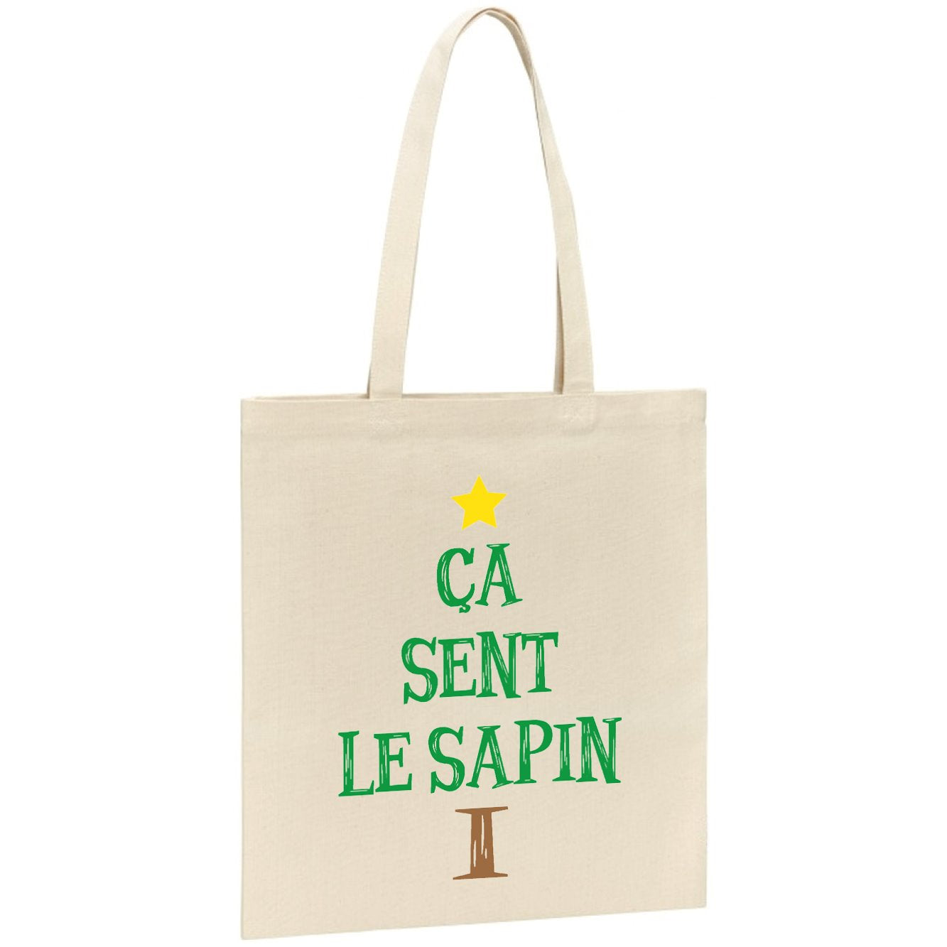 Tote bag Ça sent le sapin
