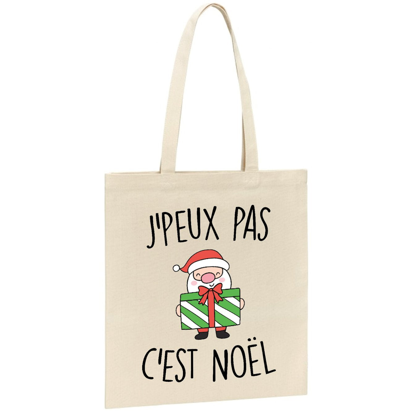 Tote bag J'peux pas c'est Noël