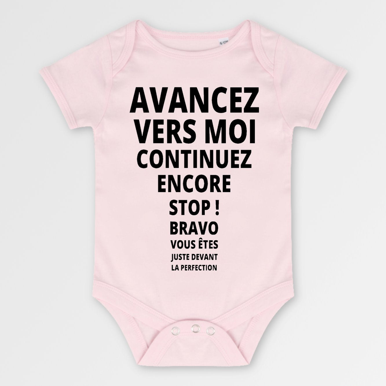 Body Bébé Avancez vers la perfection Rose