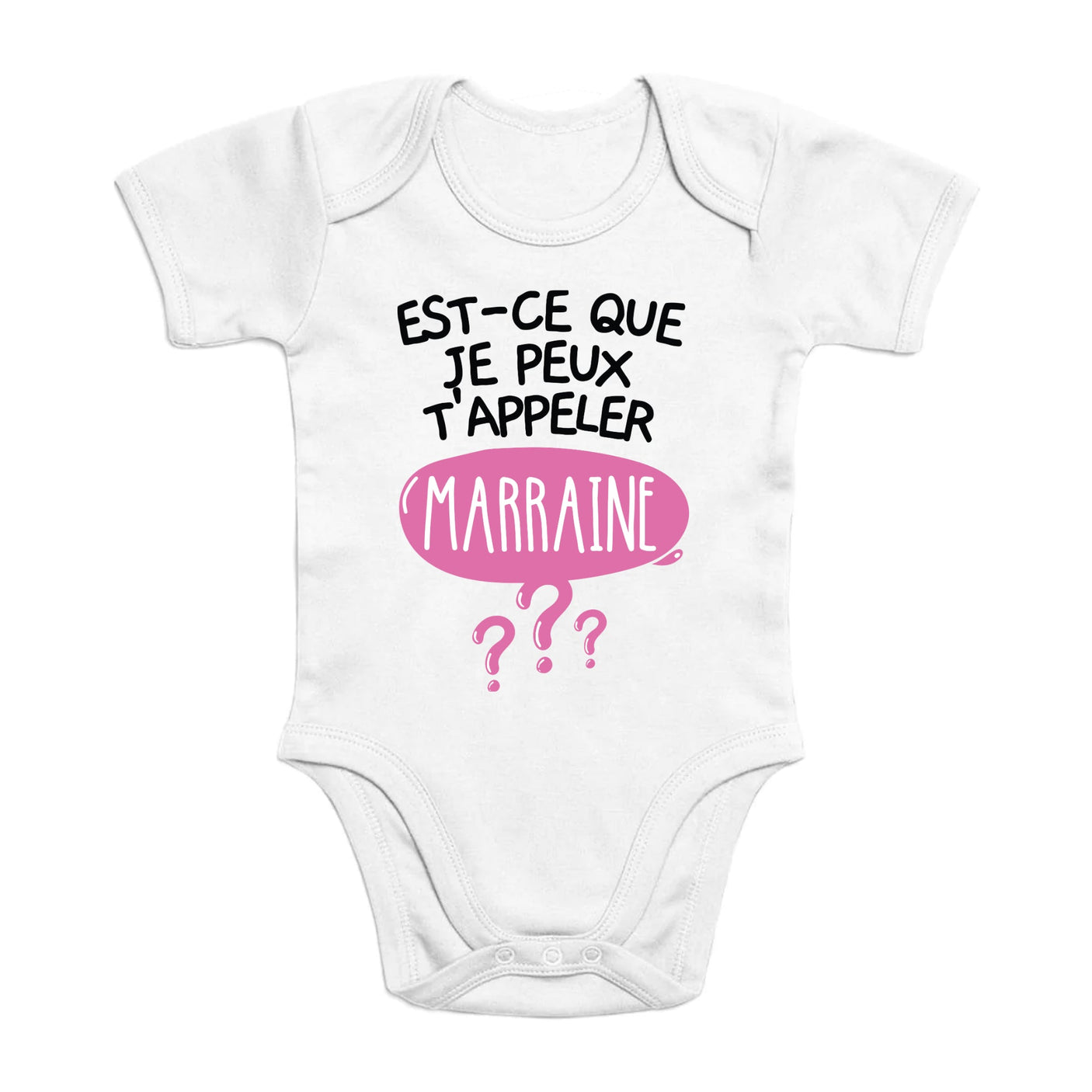 Body Bébé Est-ce que je peux t'appeler marraine