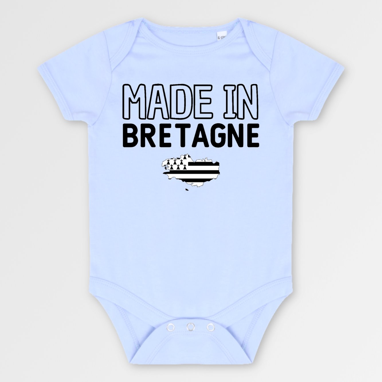 Body Bébé Made in Bretagne Bleu