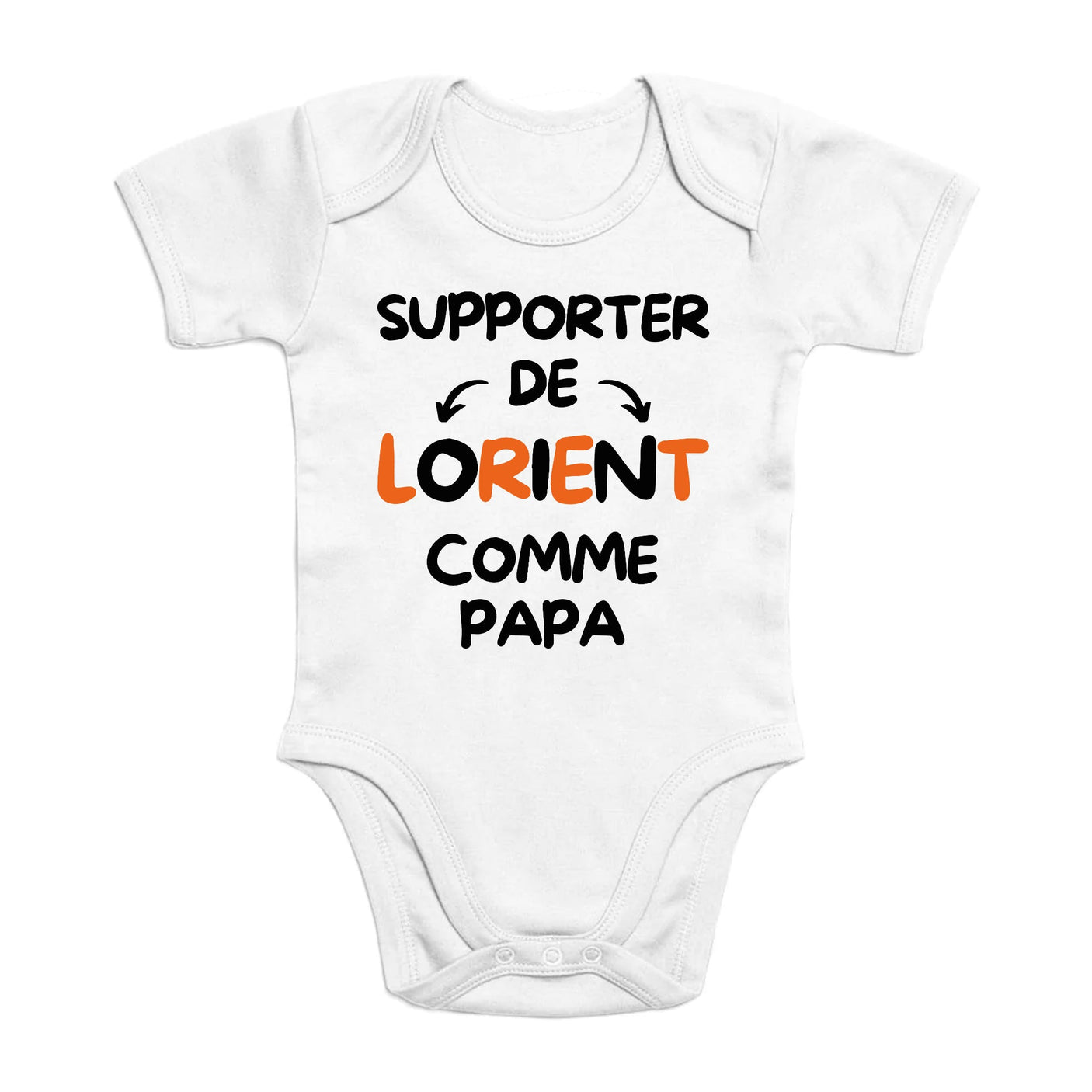 Body Bébé Supporter de Lorient comme papa