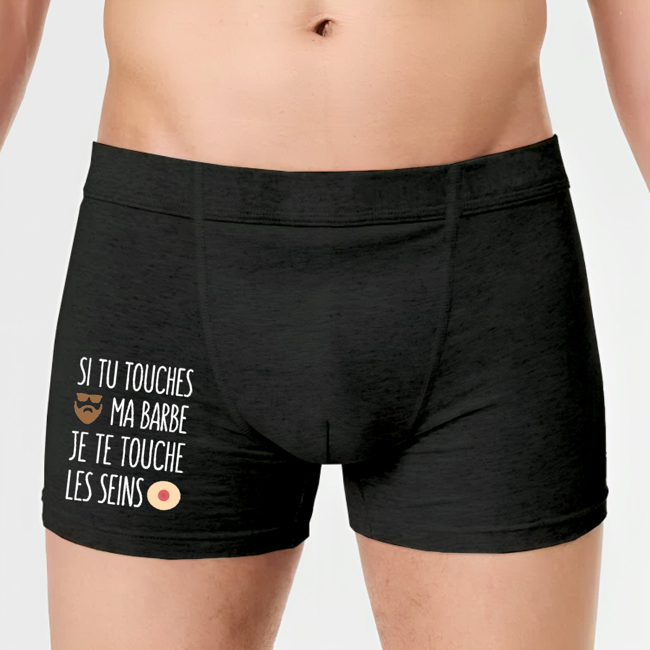 Boxer Homme Si tu touches ma barbe je te touche les seins