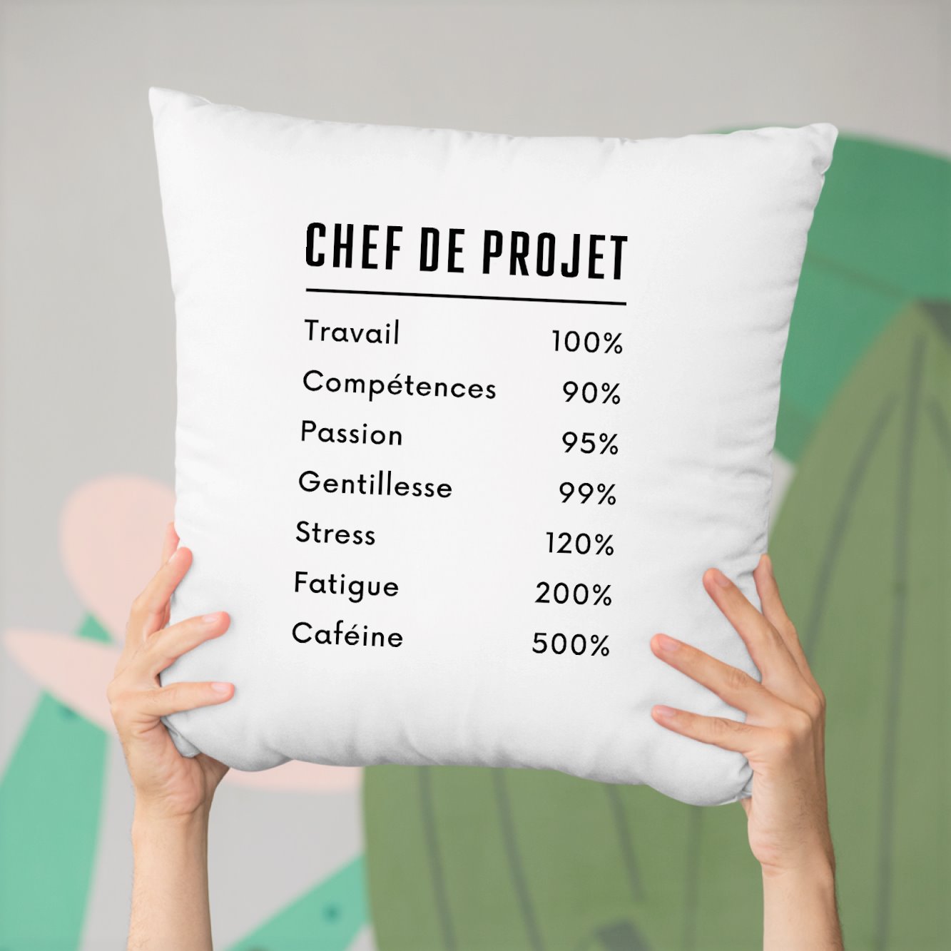 Coussin Chef de projet Blanc