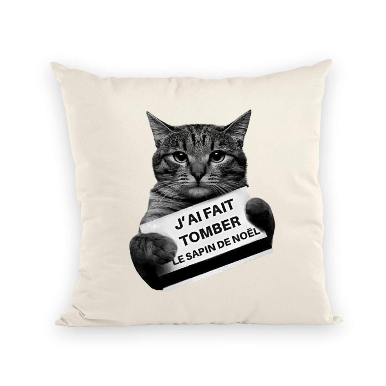 Coussin J'ai fait tomber le sapin