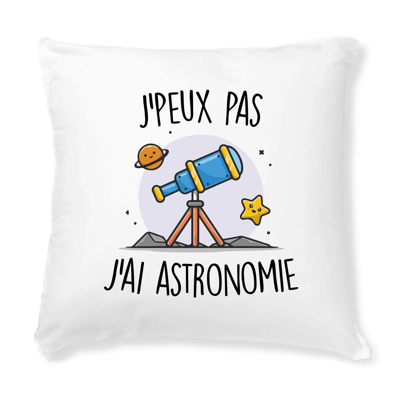 Coussin J'peux pas j'ai astronomie