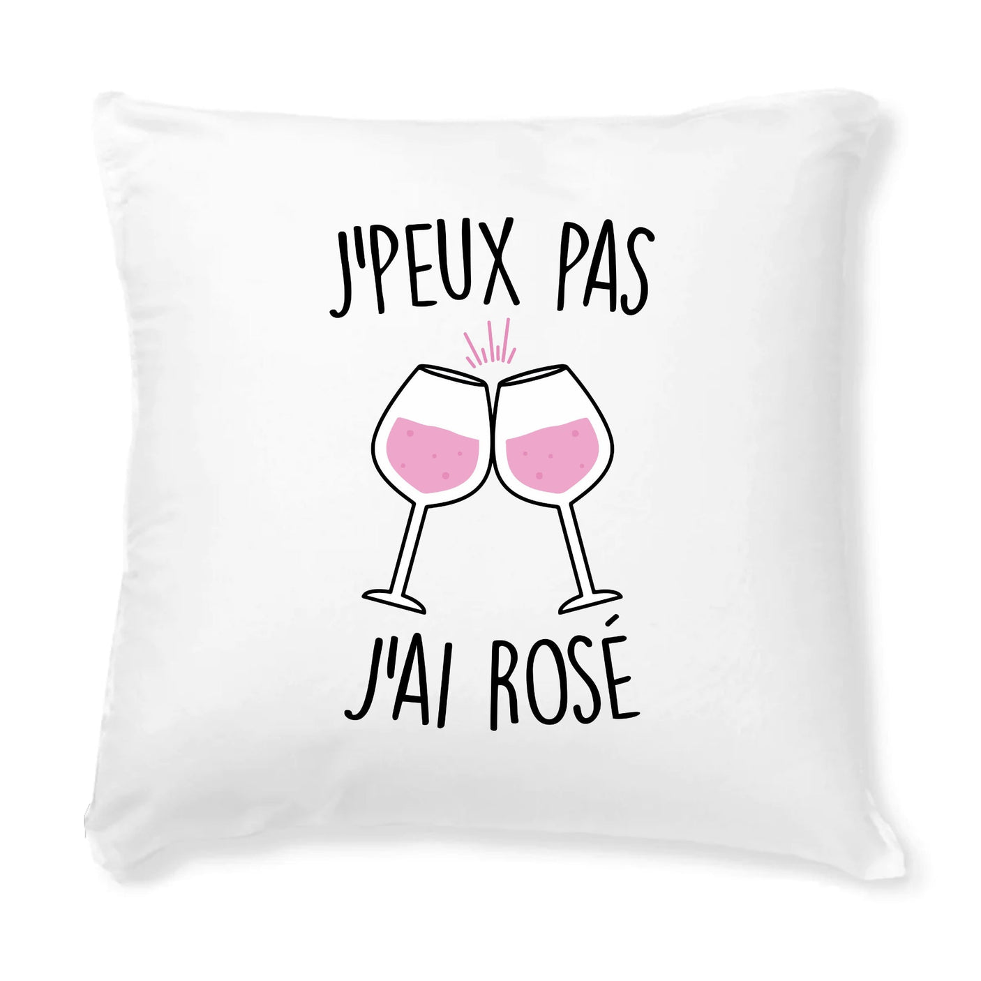 Coussin J'peux pas j'ai rosé
