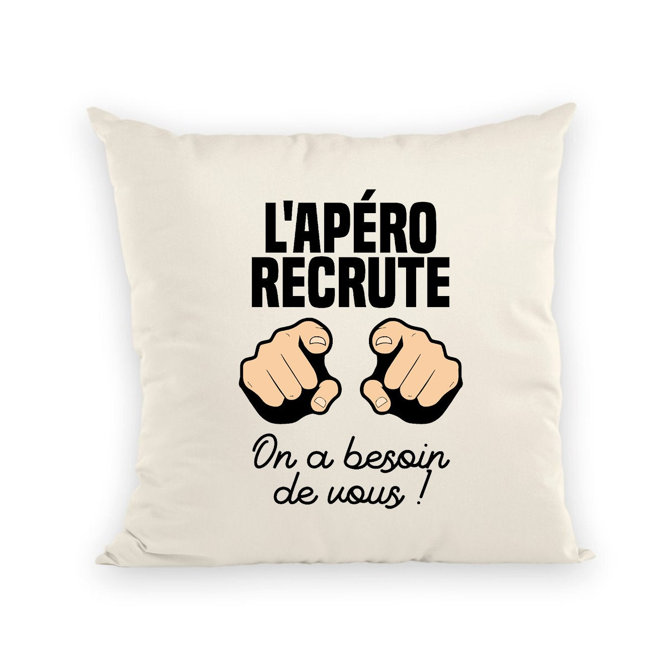 Coussin L'apéro recrute