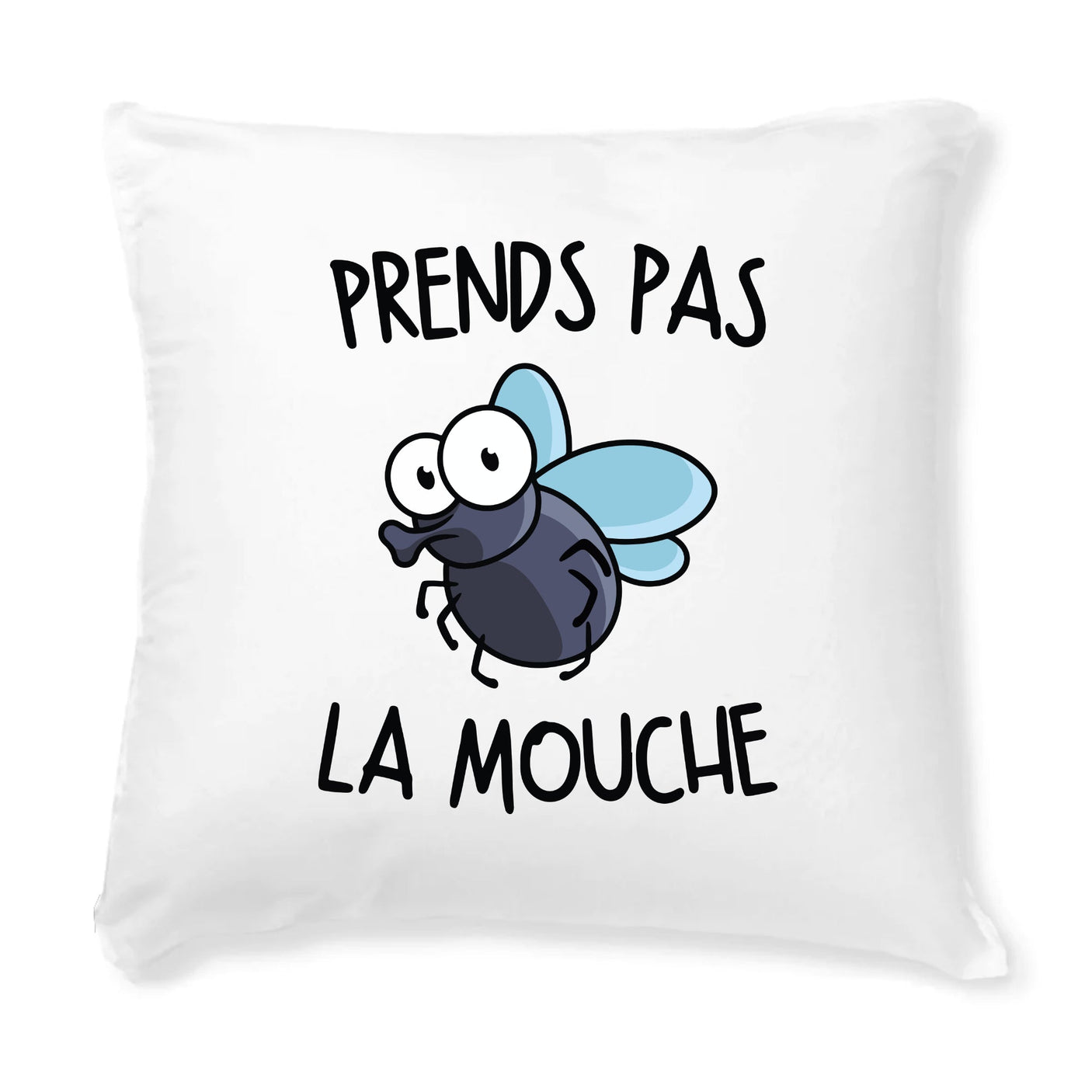 Coussin Prends pas la mouche