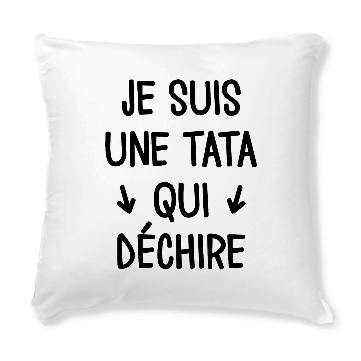Coussin Tata qui déchire