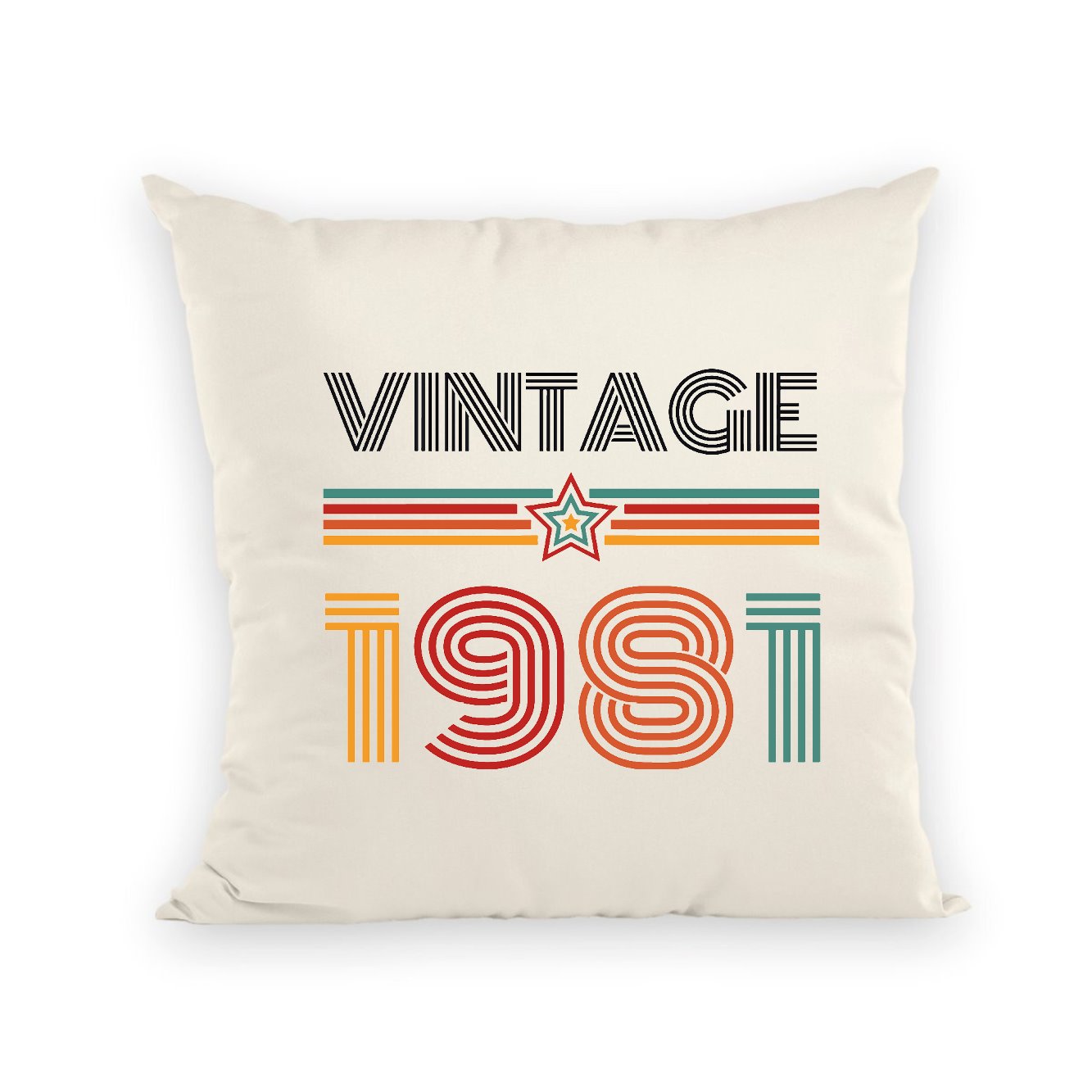 Coussin Vintage année 1981