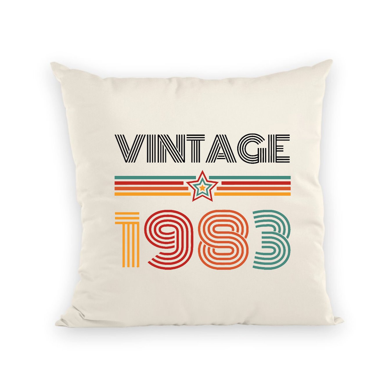 Coussin Vintage année 1983