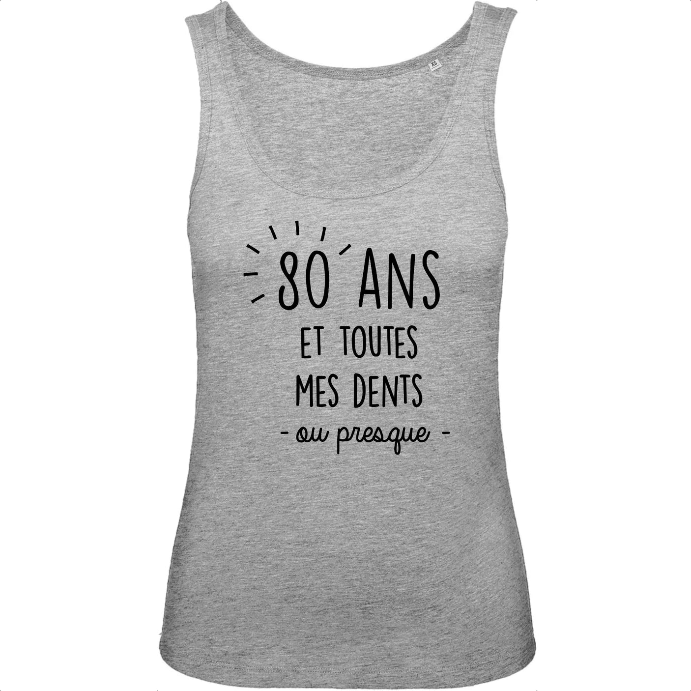 Débardeur Femme Anniversaire 80 ans