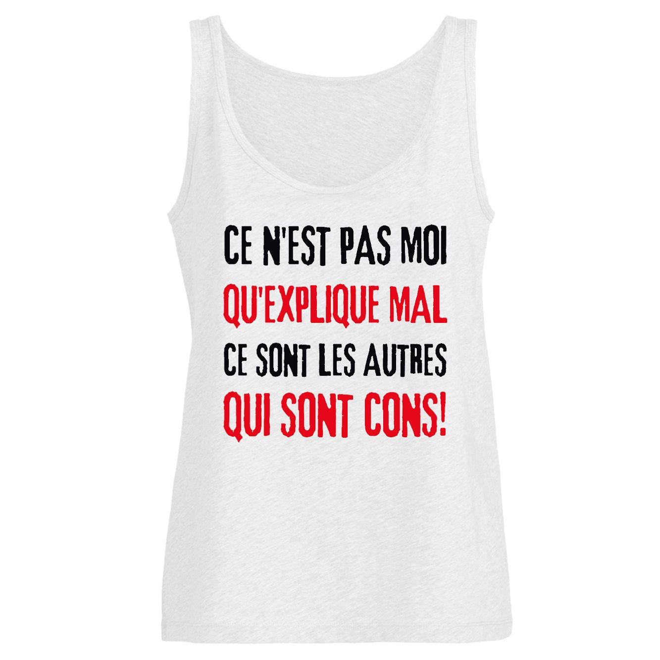 Débardeur Femme Ce n'est pas moi qui explique mal