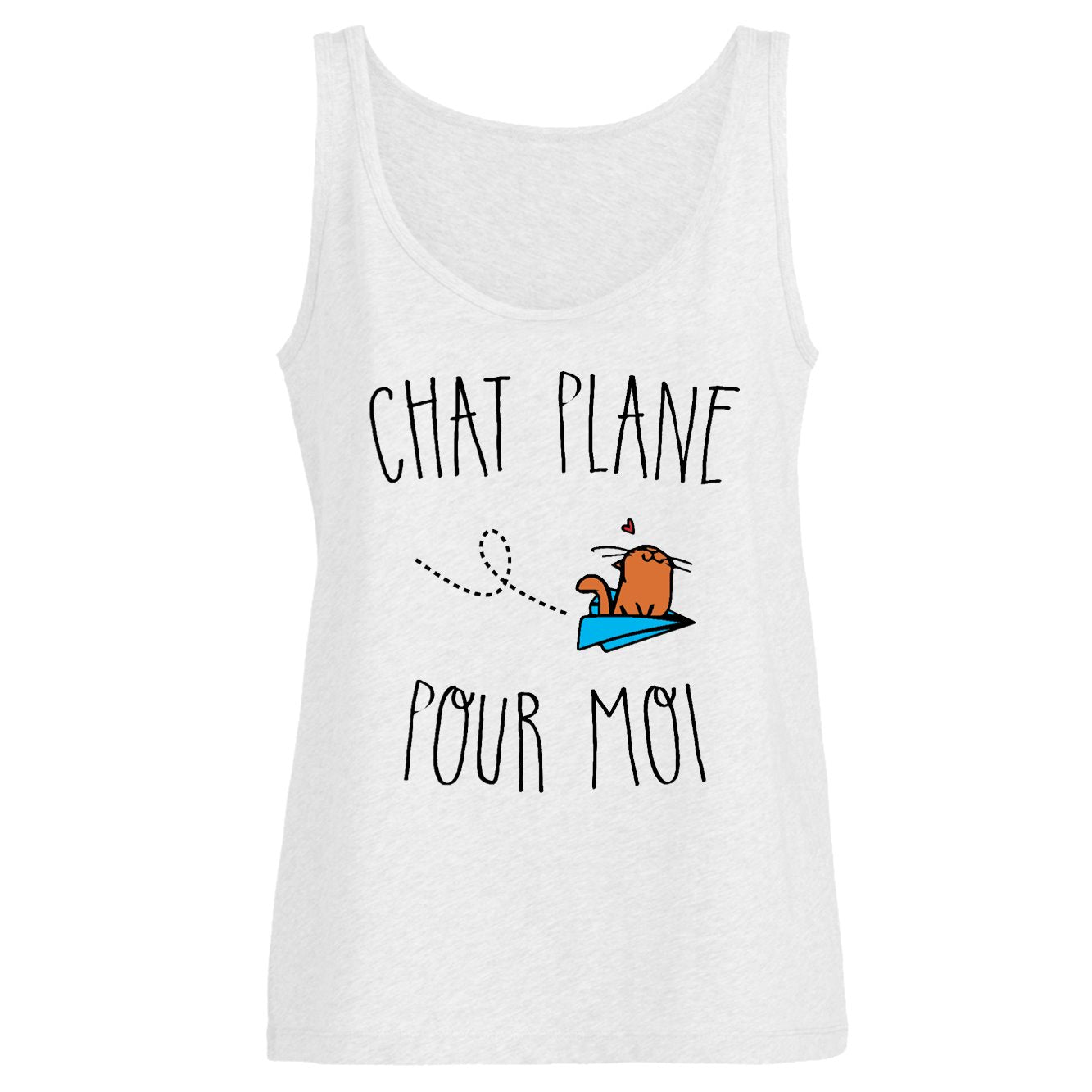 Débardeur Femme Chat plane pour moi