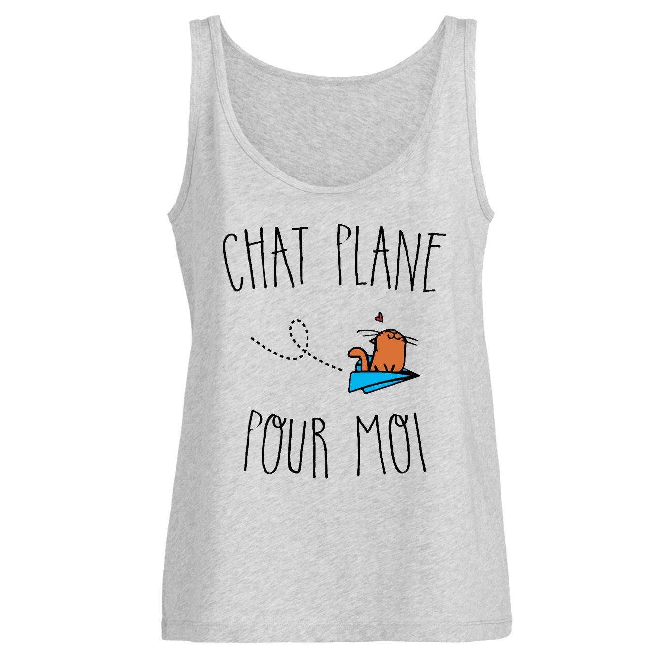 Débardeur Femme Chat plane pour moi