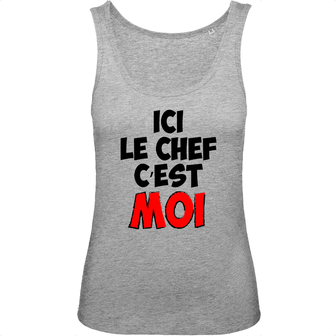 Débardeur Femme Ici le chef c'est moi