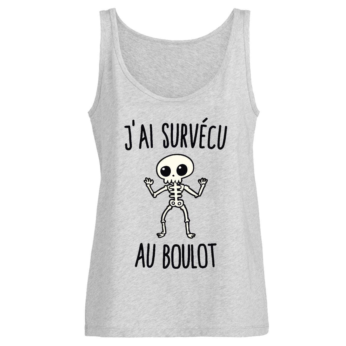 Débardeur Femme J'ai survécu au boulot