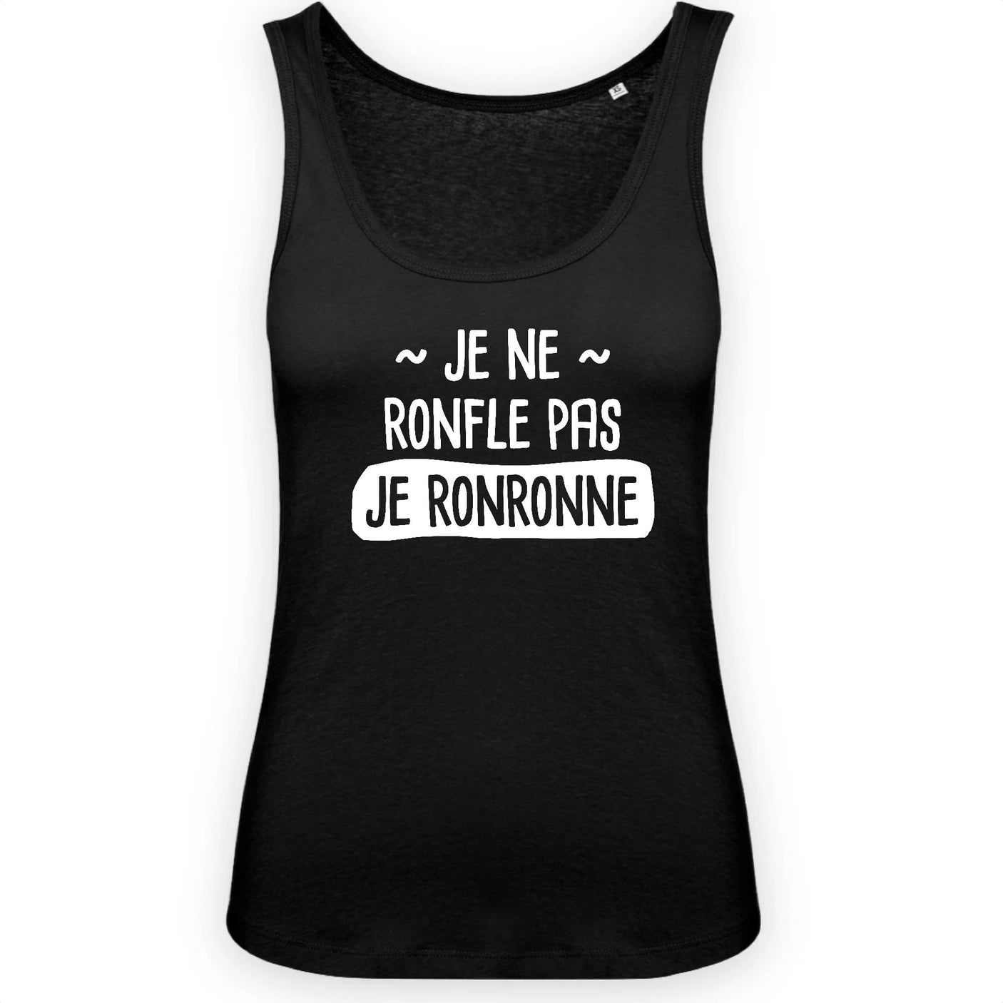 Débardeur Femme Je ne ronfle pas je ronronne
