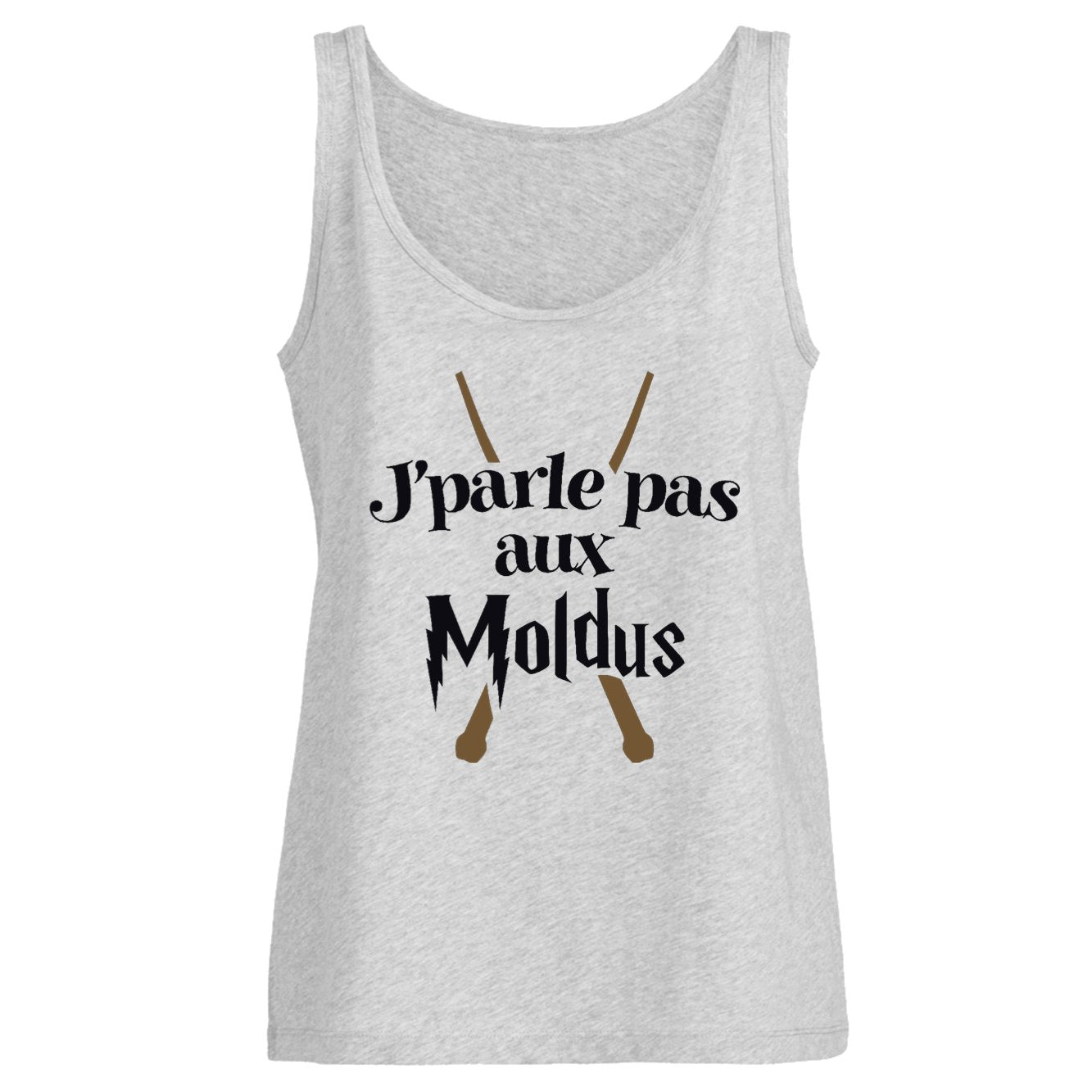 Débardeur Femme J'parle pas aux Moldus