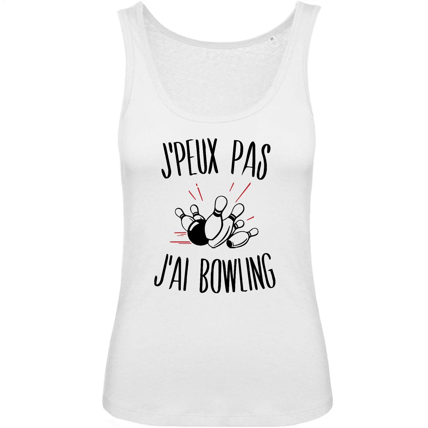 Débardeur Femme J'peux pas j'ai bowling
