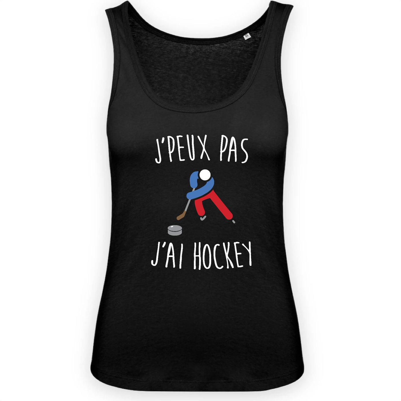 Débardeur Femme J'peux pas j'ai hockey