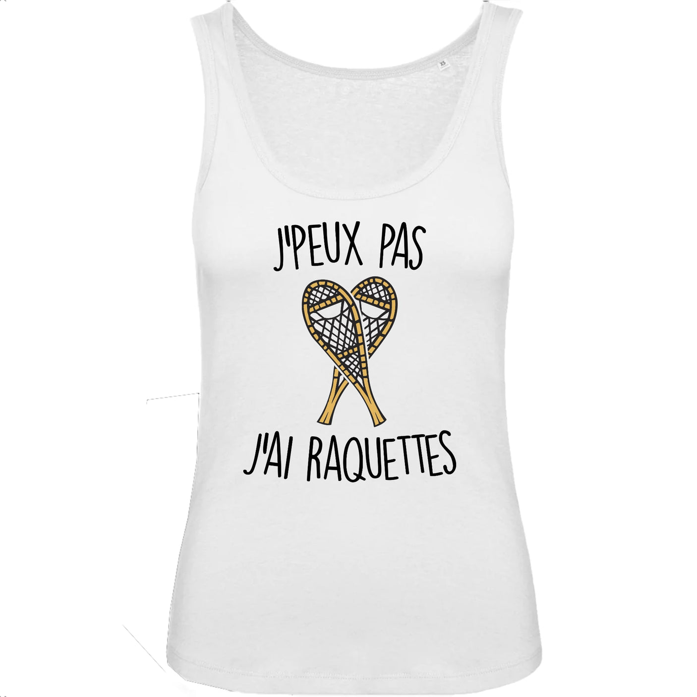 Débardeur Femme J'peux pas j'ai raquettes