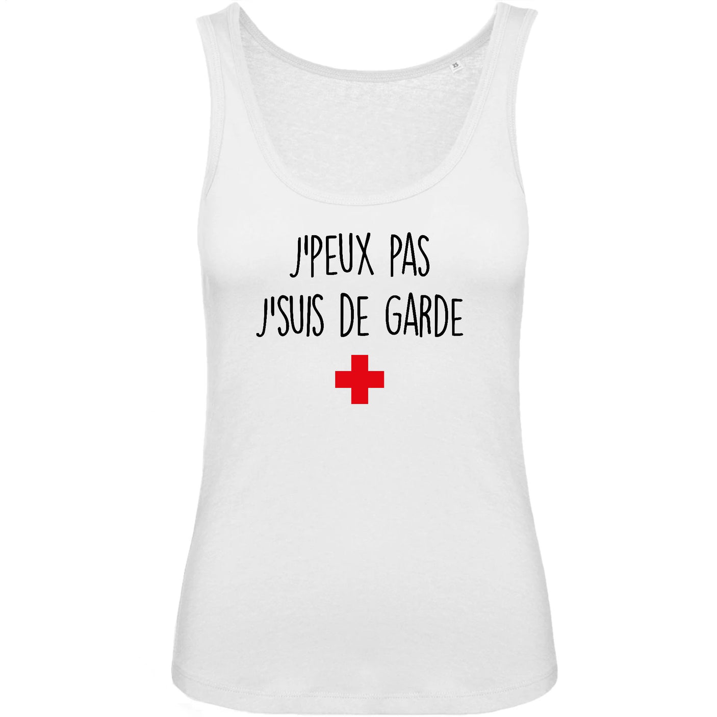 Débardeur Femme J'peux pas j'suis de garde
