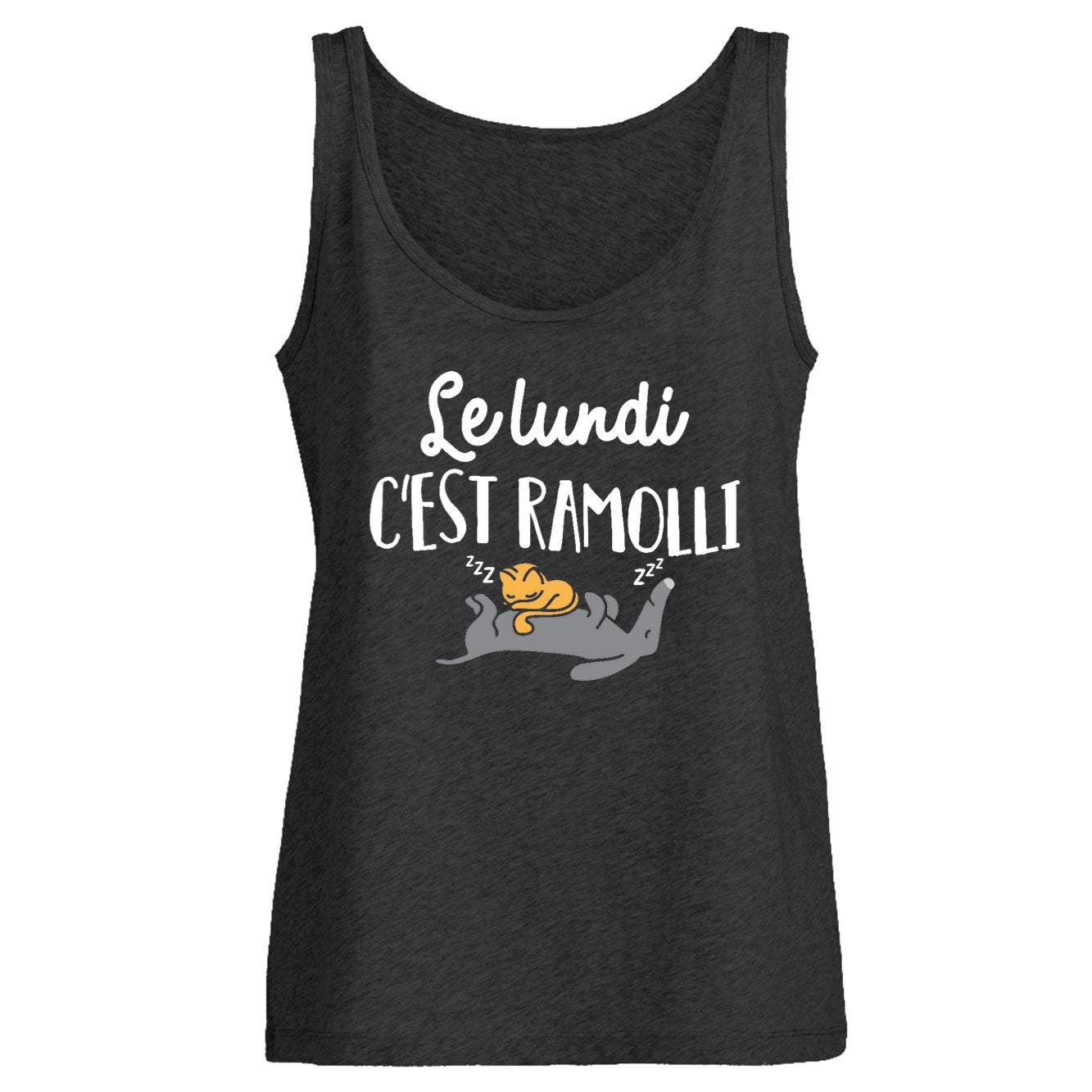 Débardeur Femme Le lundi c'est ramolli