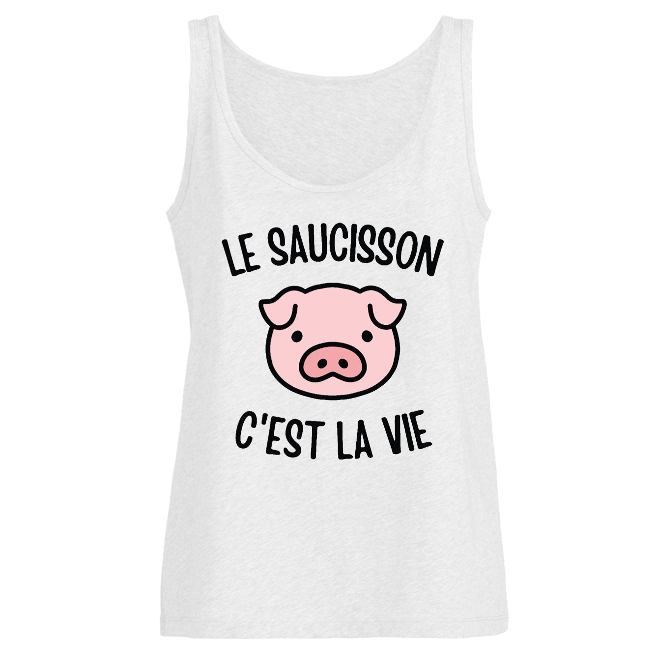 Débardeur Femme Le saucisson c'est la vie