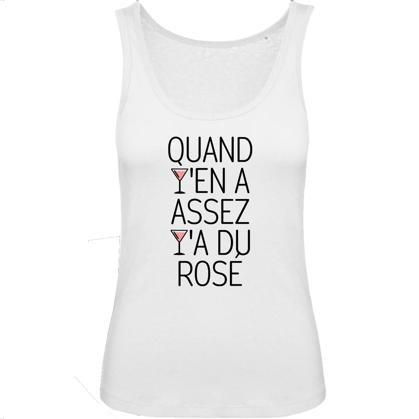 Débardeur Femme Quand y'en a assez y'a du rosé