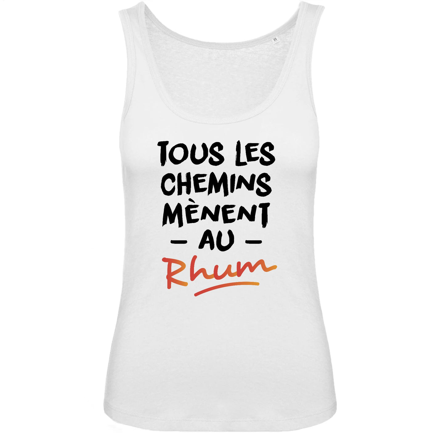 Débardeur Femme Tous les chemins mènent au Rhum