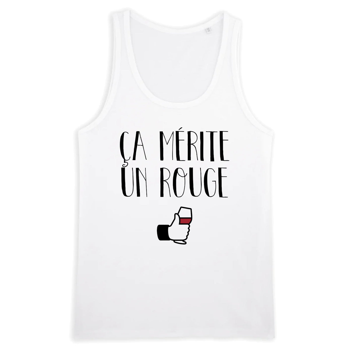 Débardeur Homme Ça mérite un rouge