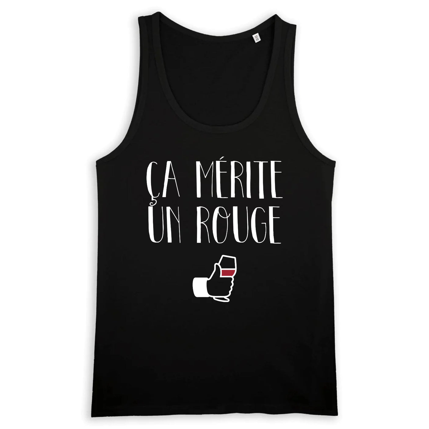 Débardeur Homme Ça mérite un rouge